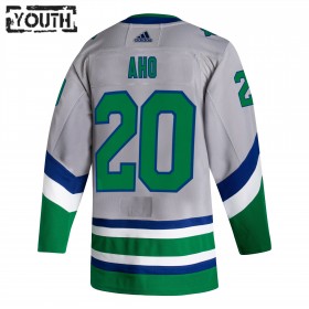 Carolina Hurricanes Sebastian Aho 20 2020-21 Reverse Retro Authentic Shirt - Kinderen